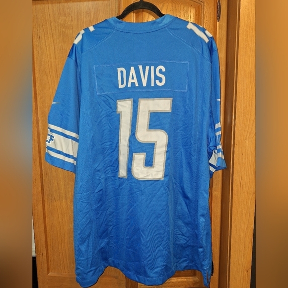 A Nike official NFL Detroit Lions #15 Davis jersey in a men's size 2XL.  NWT - Picture 7 of 8